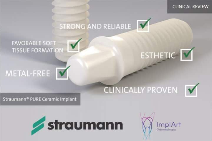 Zirconia implant: made of Straumann Pure Ceramic porcelain - In Brazil implante de zirconia Pure Ceramic Straumann